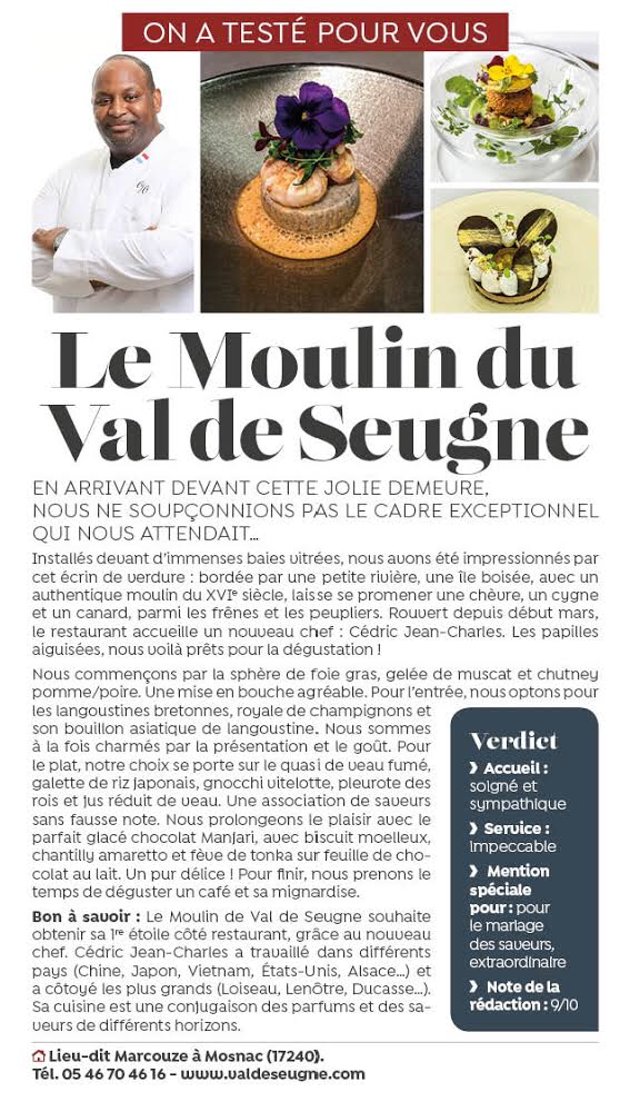 Article Le Moulin du Val de Seugne - On a testé pour vous